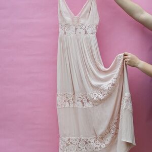 Baby Pink Boho Dress